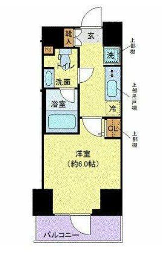 クレヴィスタ大森2(1K/8階)の間取り写真