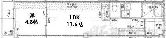 SOAR SENRIOKA(1LDK/3階)の間取り写真