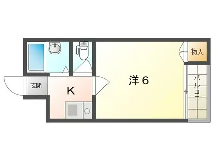 RENATUS寝屋川(1K/4階)の間取り写真