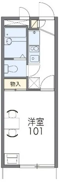 レオパレス吉野原 2階階 間取り