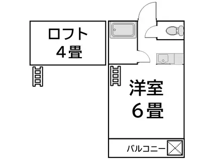 サンヒルズ富塚(ワンルーム/2階)の間取り写真