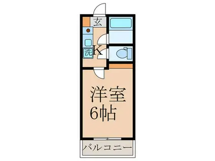榎本マンション(1K/1階)の間取り写真