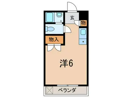 アイリス夙川(ワンルーム/1階)の間取り写真