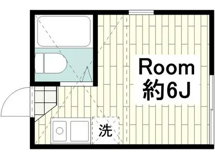 ユナイト新横浜トーマス・グラバー(ワンルーム/2階)の間取り写真
