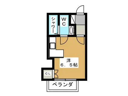 アプリコットハウス(ワンルーム/1階)の間取り写真