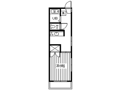 ダイチパレス エスタシオン(1K/4階)の間取り写真