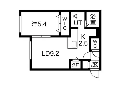 アヴァンティ ステージ(1LDK/3階)の間取り写真