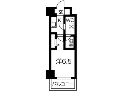 クラリッサ新川崎(1K/12階)の間取り写真