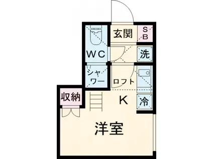RITZ COURT 立花(ワンルーム/1階)の間取り写真
