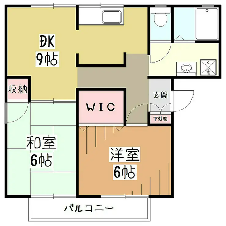 ミヨシハイム 1階階 間取り