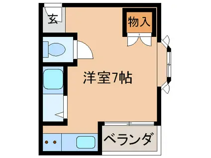 小菅ビル(ワンルーム/3階)の間取り写真