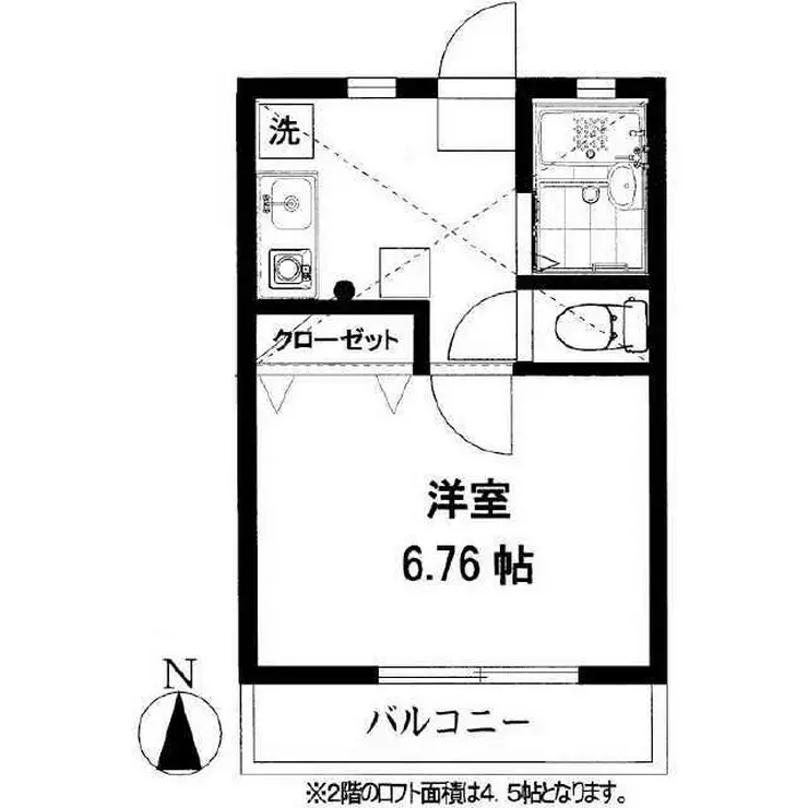 シャローム湘南 2階階 間取り