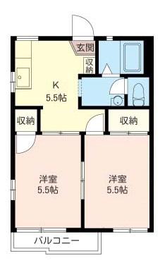 SHAMAISON エクセル上尾(2K/2階)の間取り写真