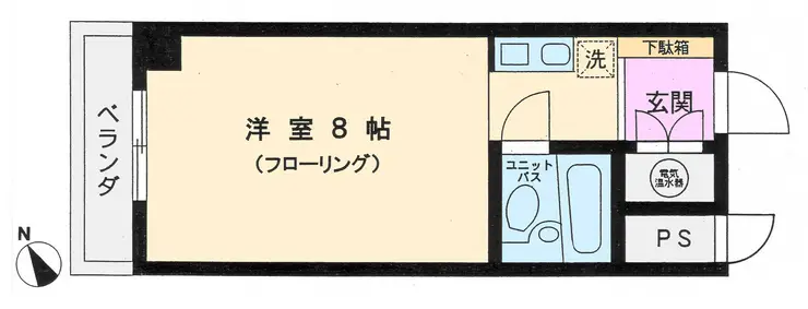 GSハイム山下町 3階階 間取り