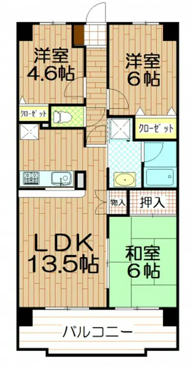 和泉22 3階階 間取り