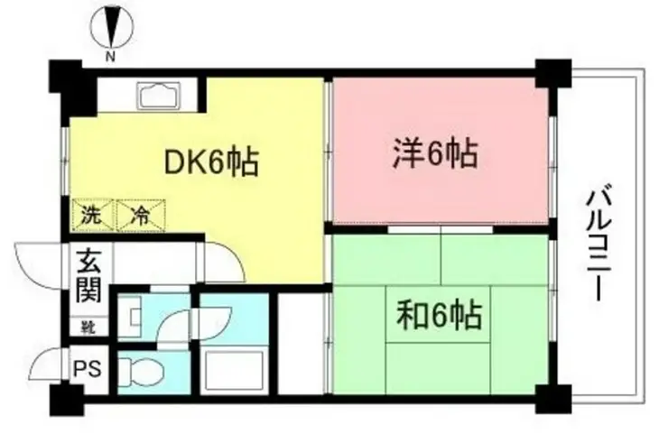 グリーンヒルズ小金井 2階階 間取り