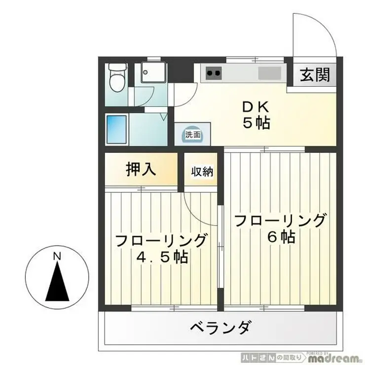山田カンプレックス 1階階 間取り