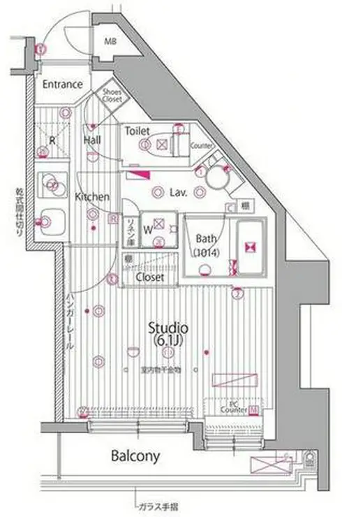 ガーラ・シティ渋谷南平台 4階階 間取り