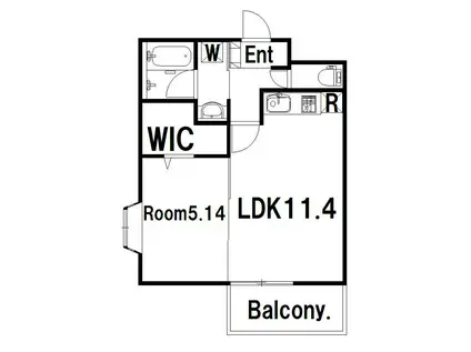 サクセスカバーヒルズ(1LDK/7階)の間取り写真