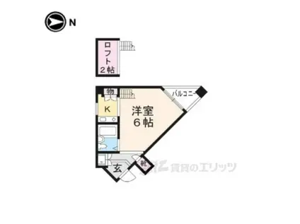 サンクレスト(ワンルーム/4階)の間取り写真