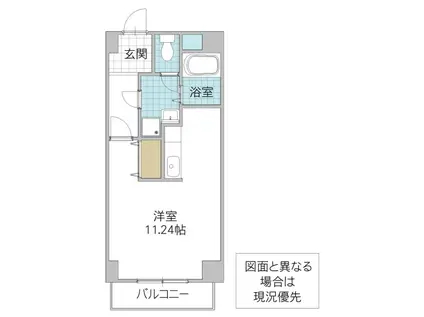 メソン・グランディールII(ワンルーム/3階)の間取り写真