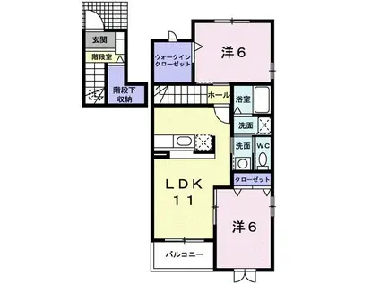 サンシャイン21(2LDK/2階)の間取り写真