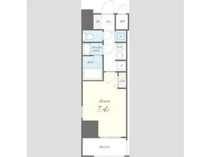セイワパレス丸の内駅前プレミア(1K/11階)の間取り写真