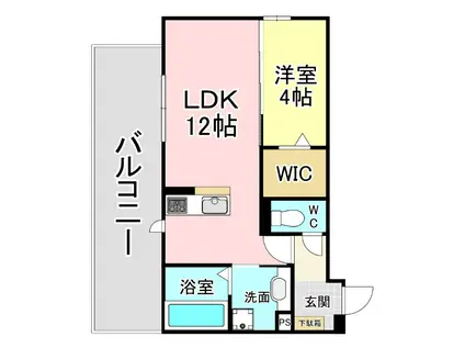 アヴニール藤松(1LDK/3階)の間取り写真