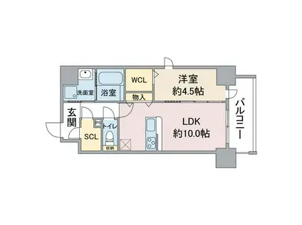 R&233V&233LER OSU(1LDK/7階)の間取り写真