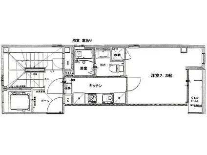 フィオーレ神保町(1K/3階)の間取り写真