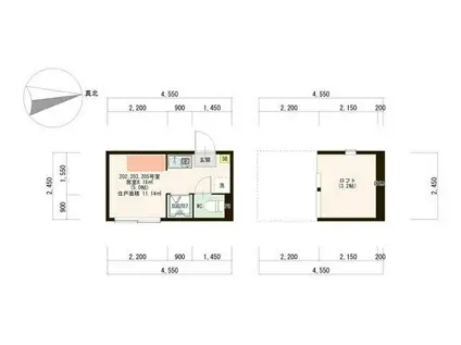 メゾンドオーヴ新高円寺(ワンルーム/2階)の間取り写真