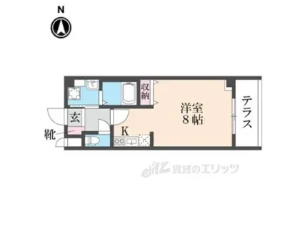 グランデトワール(1K/1階)の間取り写真