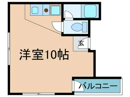 サンフラットII(ワンルーム/3階)の間取り写真