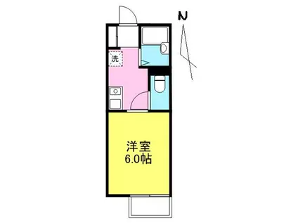 アルコバレーノ(1K/2階)の間取り写真