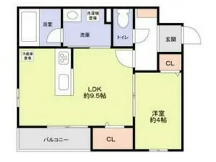 NINA-NINA(1LDK/2階)の間取り写真