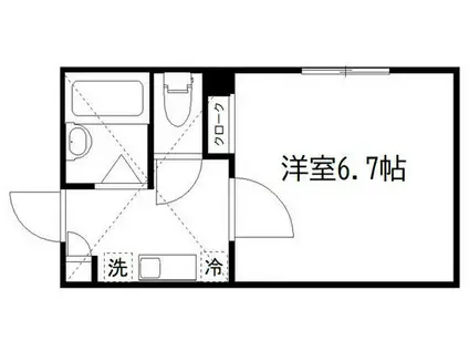 グローブ練馬桜台(1K/2階)の間取り写真