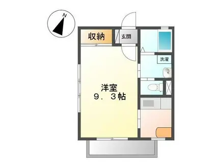 ル アンジュ(1K/3階)の間取り写真