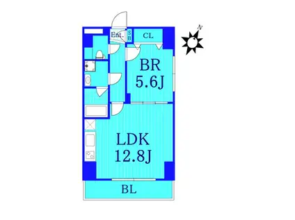 ツインスクエアーツー(1LDK/4階)の間取り写真