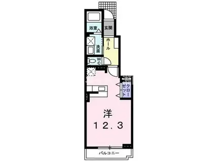 ＪＲ東海道本線 守山駅(滋賀) 徒歩5分 2階建 築19年(ワンルーム/1階)の間取り写真