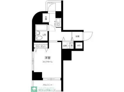 シティハイツ新大塚(1K/6階)の間取り写真