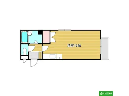 パルテール稙田(ワンルーム/3階)の間取り写真