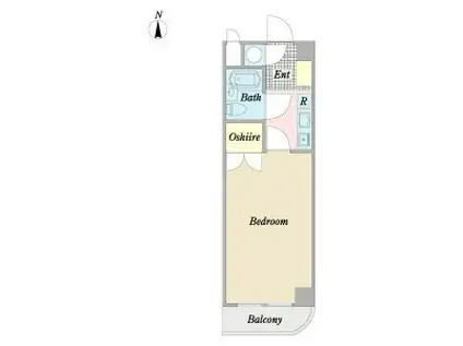 サンヒルズ(1K/3階)の間取り写真