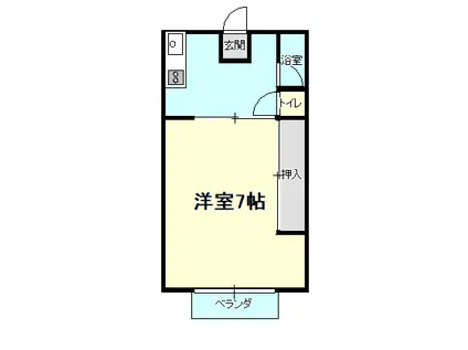 ネオクラウスD(1K/2階)の間取り写真