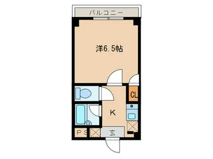 サンヴァレー南雪谷(1K/2階)の間取り写真