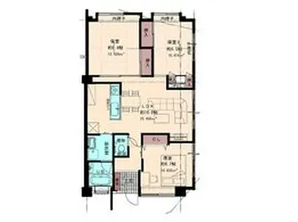 DS大東(3LDK/1階)の間取り写真