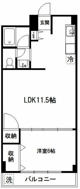 サアラ成増(2DK/4階)の間取り写真