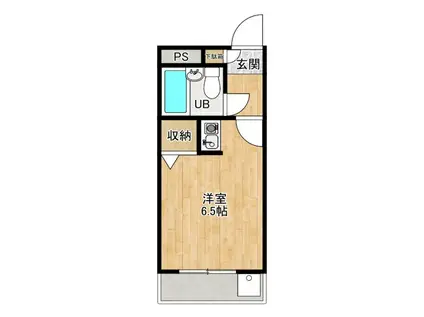 煉瓦館68(ワンルーム/3階)の間取り写真