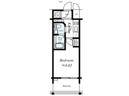 エスリード大阪NAGAHORI GATE(1K/4階)の間取り写真