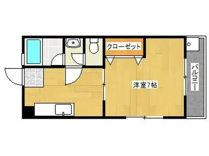 コーポアベニュー(1DK/1階)の間取り写真