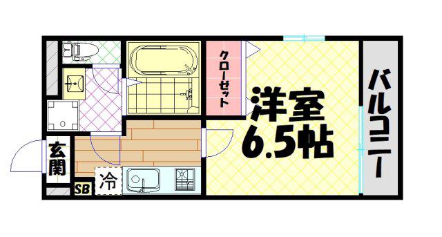 PRIMAVERA NAKANOSHIMA(1K/4階)の間取り写真